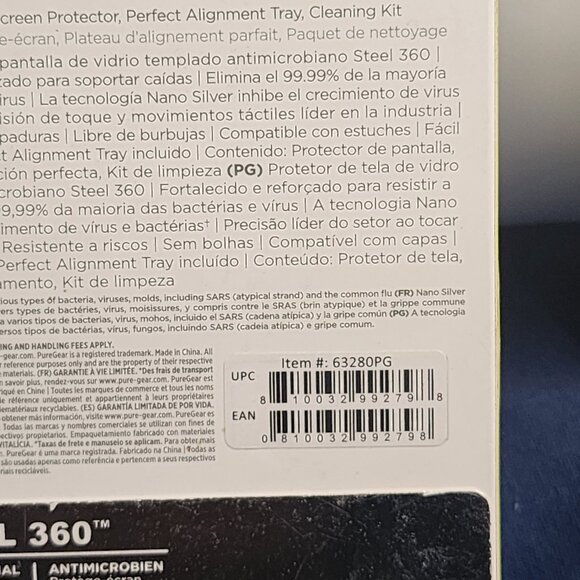 Puregear Steel 360 Antimicrobial Tempered Glass Screen Protect iPhone 2020 6.7" - Picture 12 of 16